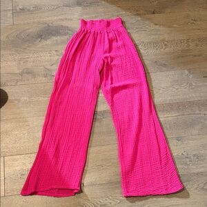 Micheal stars wide leg gauze pant